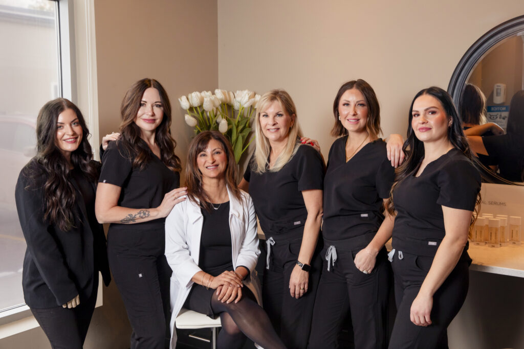 Commercial group headshot photos for Dermapure Doctors clinic