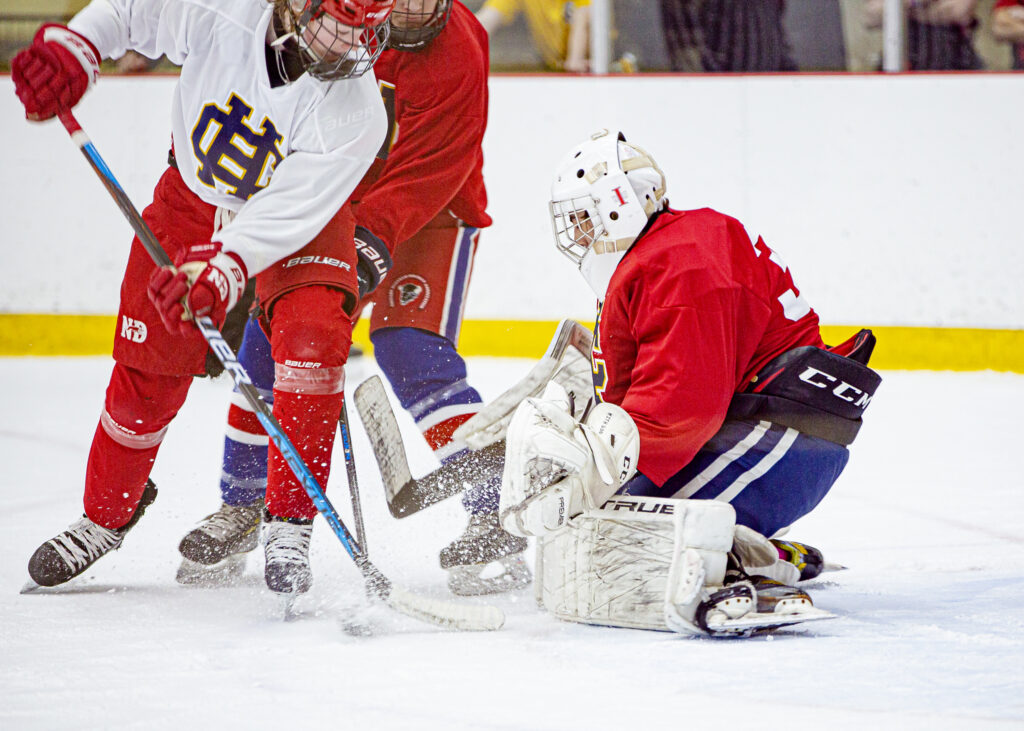 Action photo from the Hockey academy taken at the Hockey Hub