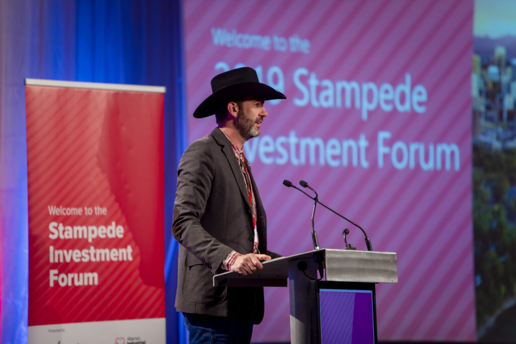 Edmonton Mayor Don Iverson at an economic summit event